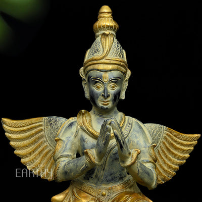 Brass Garuda in Namaskar Mudra