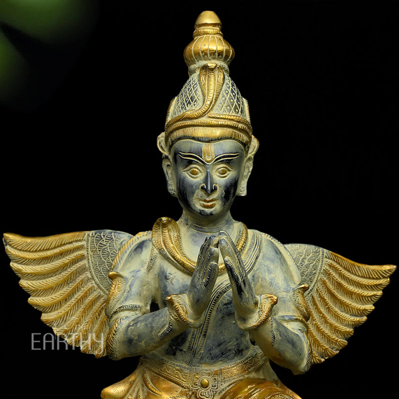 Brass Garuda in Namaskar Mudra