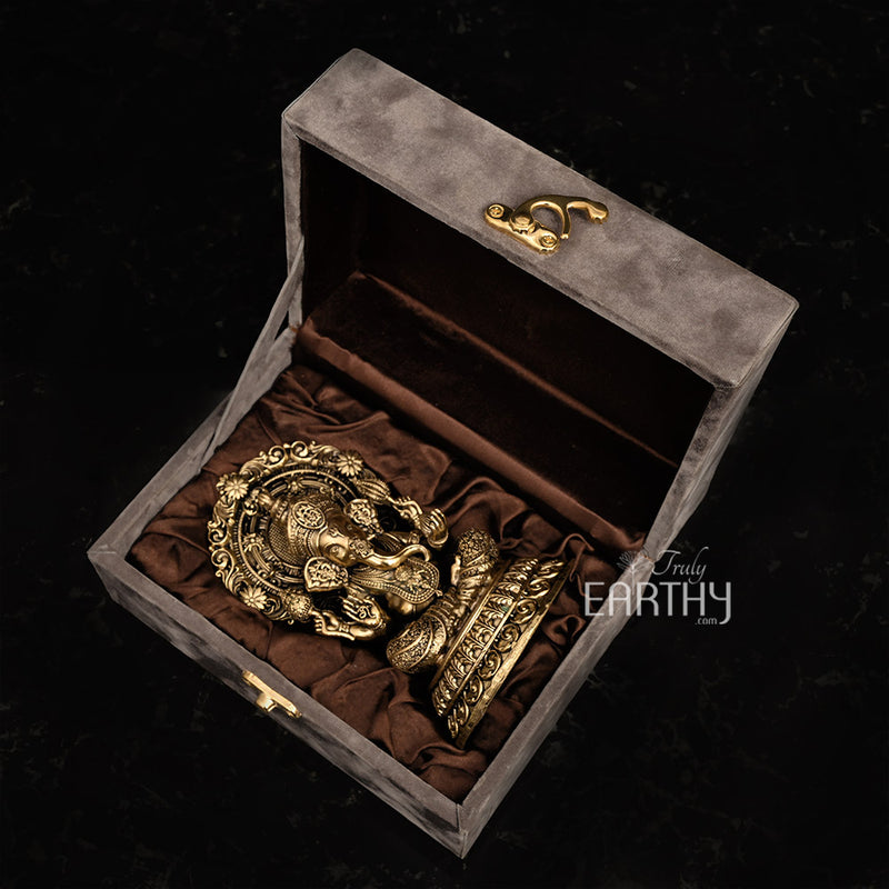 Superfine Ganpati Statue (Miniature Brass Statue)