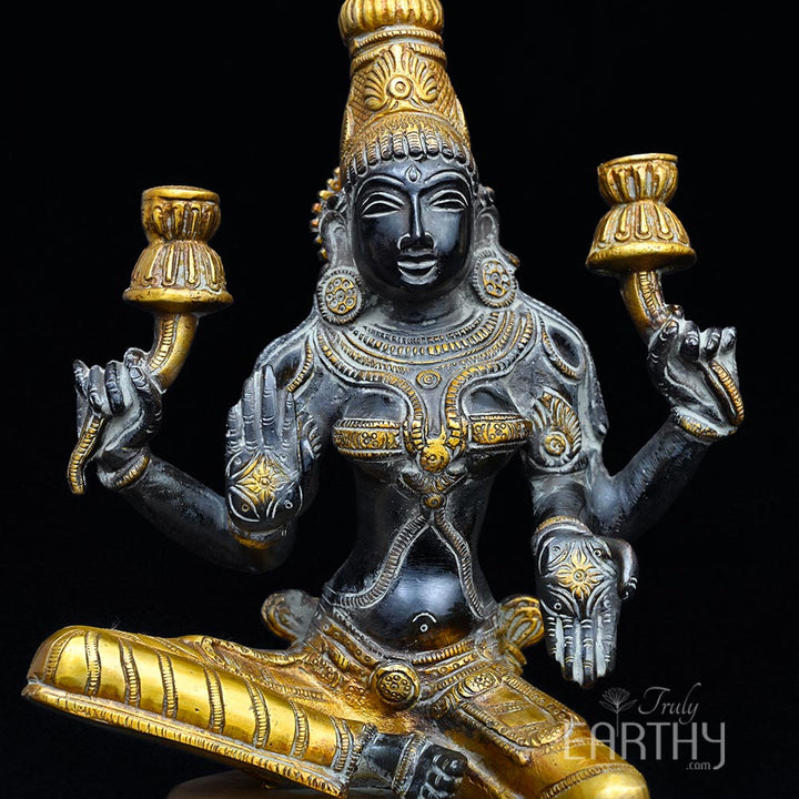 brass laxmi ji statue, angel 5
