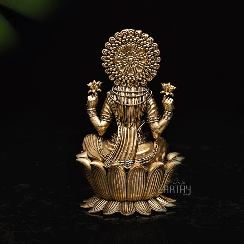 brass dhanlaxmi sculpture_4