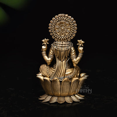 brass dhanlaxmi sculpture_4