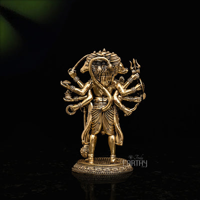 Superfine Brass Panchmukhi Hanuman Ji