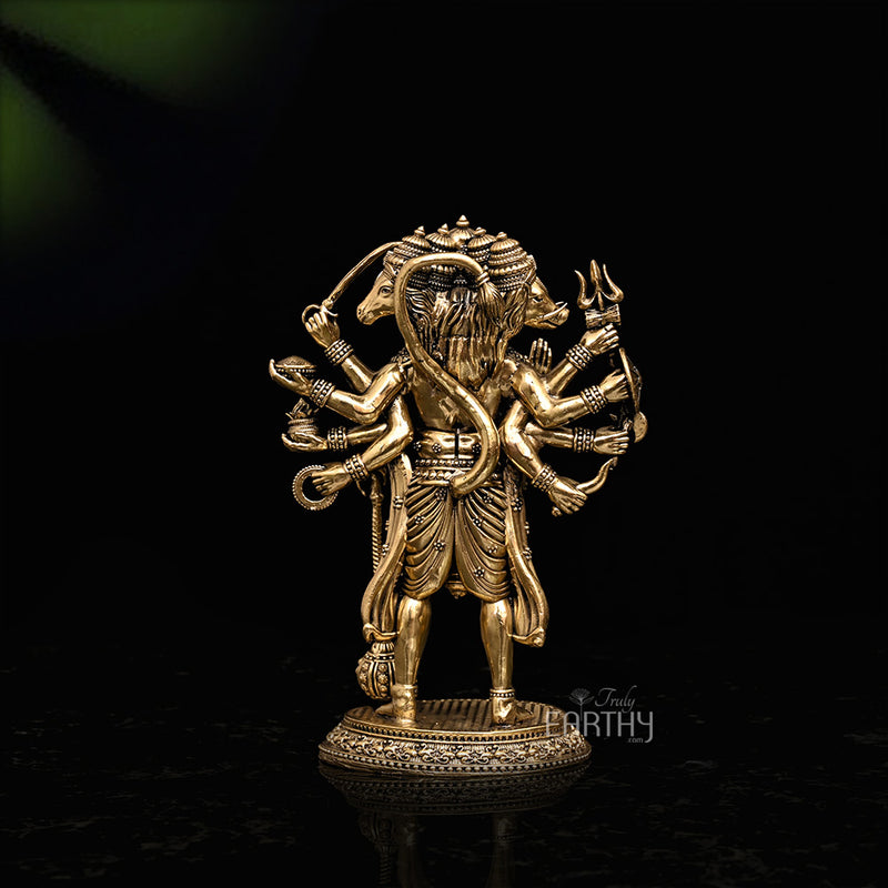Superfine Brass Panchmukhi Hanuman Ji
