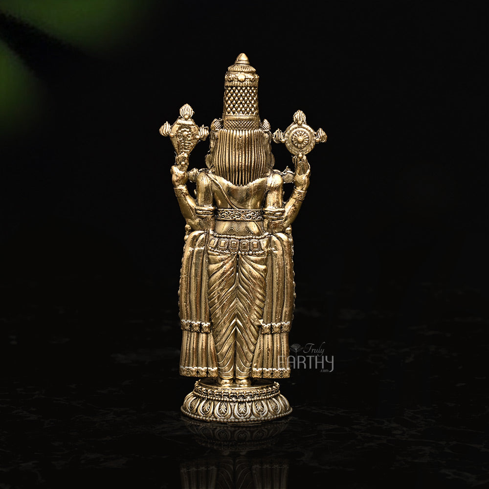 Small Superfine Tirupati Balaji Brass Statue