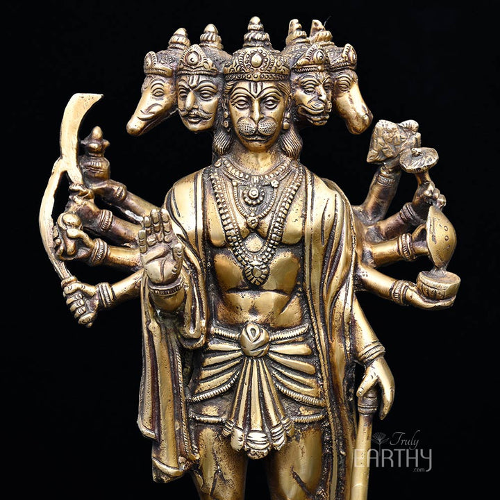 Panchmukhi Hanuman Ji Statue, closeup