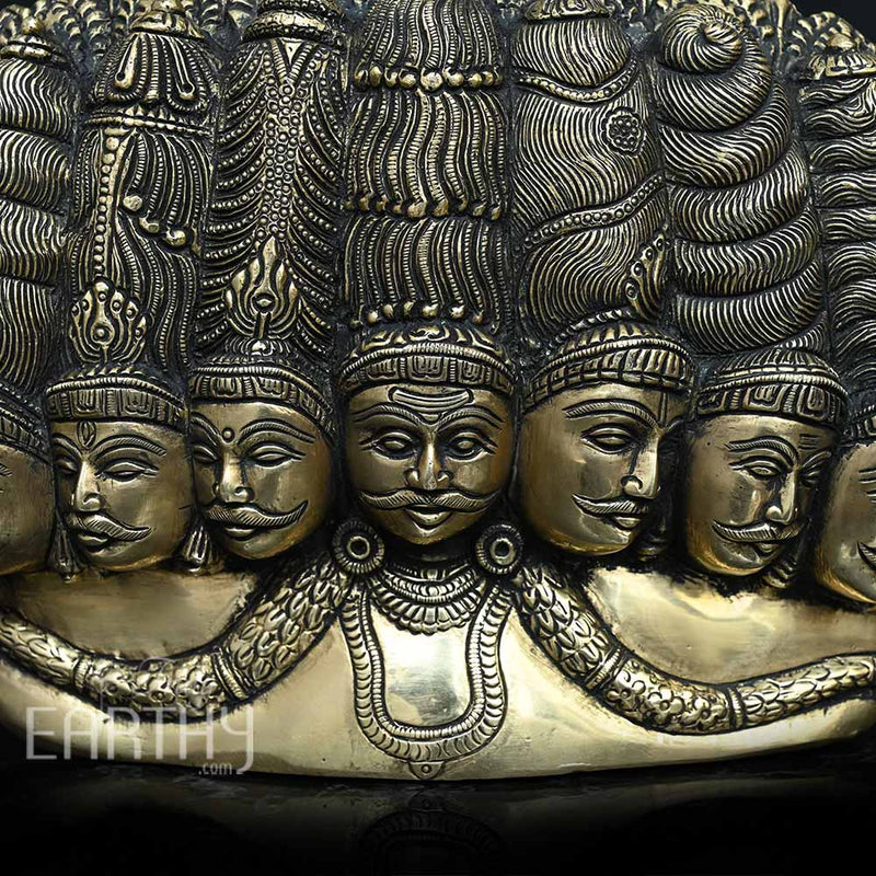 Brass 10 Headed Ravana & Mandodri