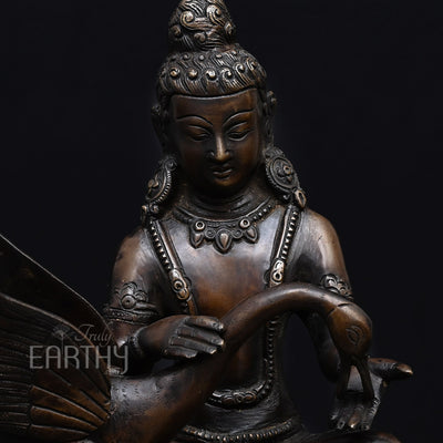 Lord Buddha with Swan l Brass Statue