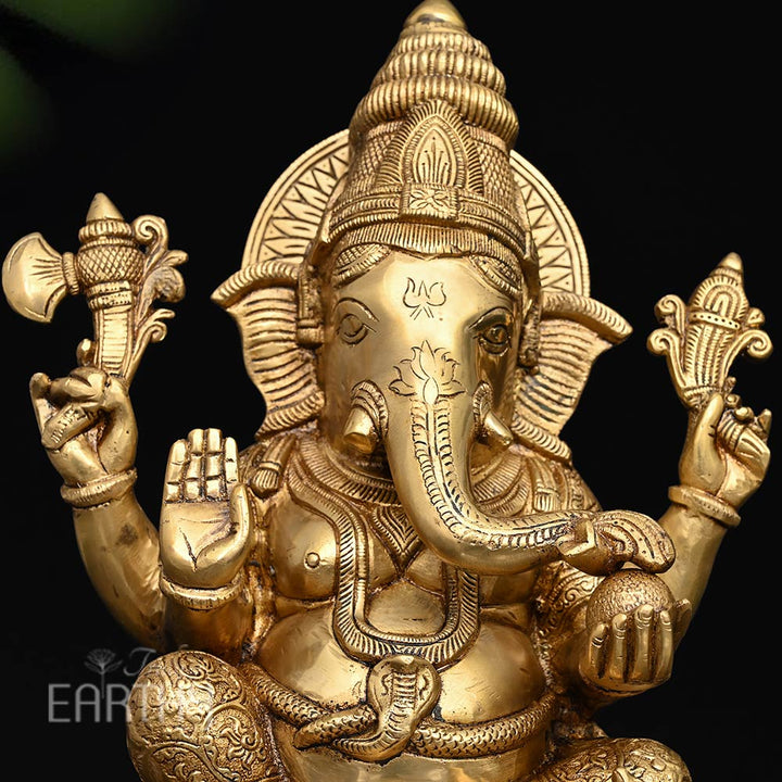 brass ganesha idol_3