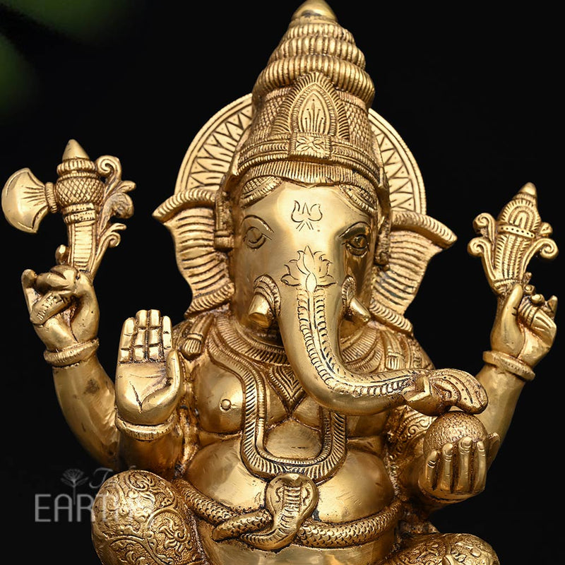 brass ganesha idol_3