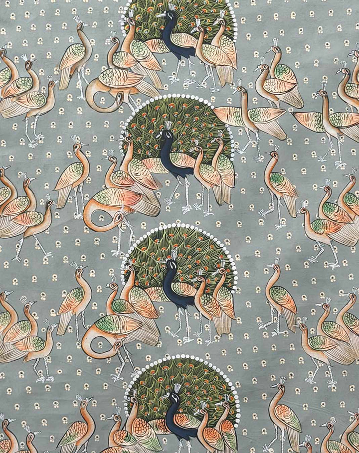 Morakuti Pichwai Painting (Handmade / Unframed / 60.9 x 45.7 cm)