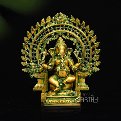 antique ganesha statue