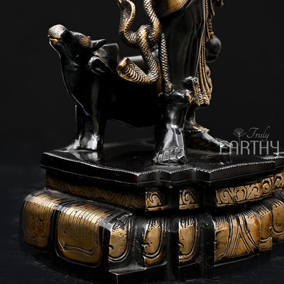 Ardhanarishvara Statue (Brass / 9.66 Kg)