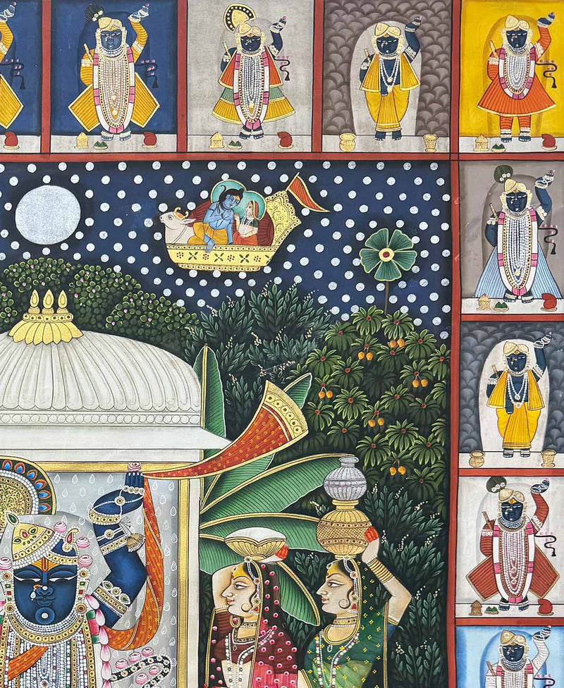 sharad purnima pichwai painting_5