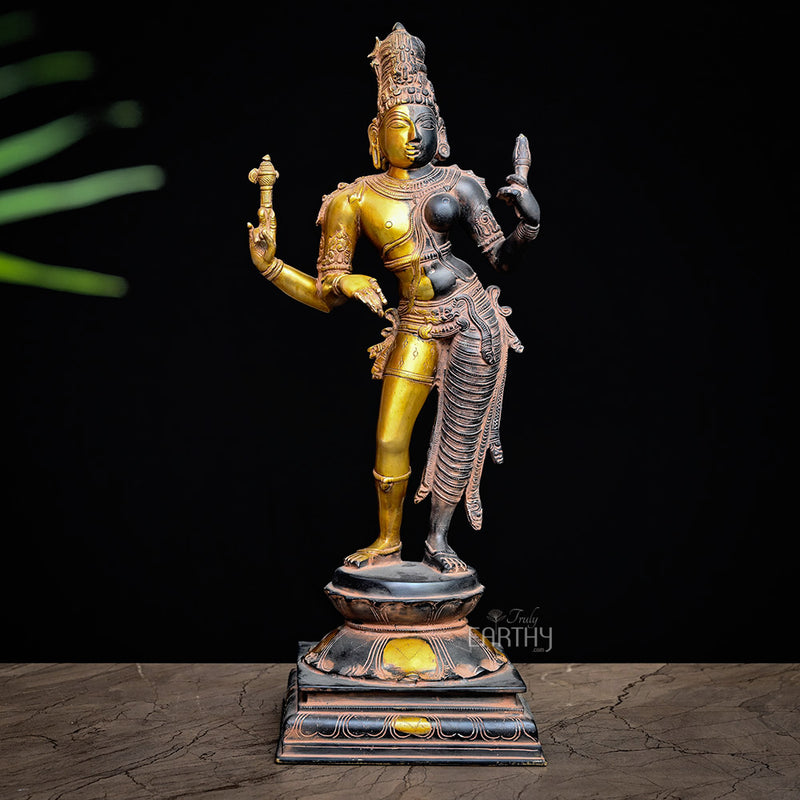 brass shiva statue