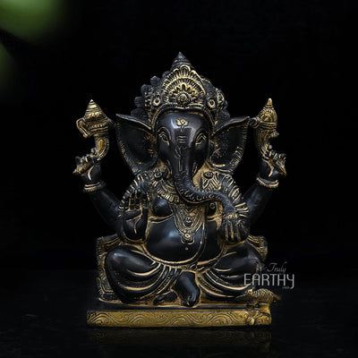 Brass Ganpati Idol