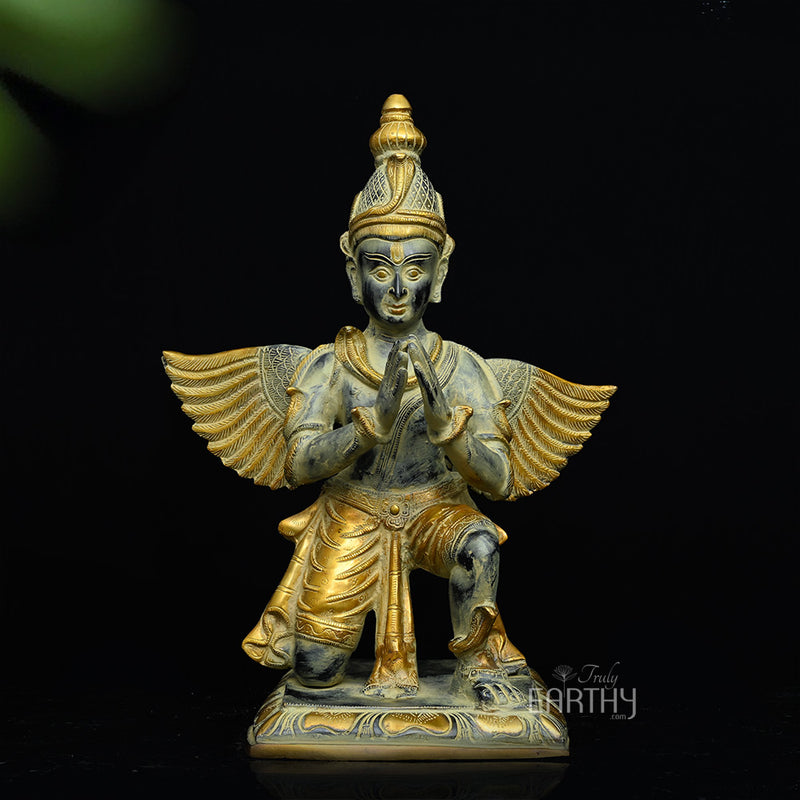 Brass Garuda in Namaskar Mudra
