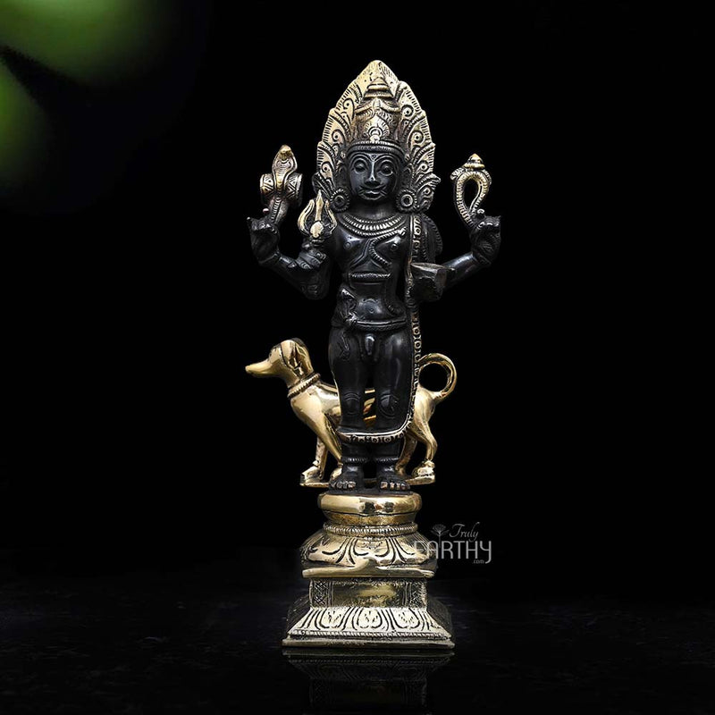 Brass Kaal Bhairava Statue