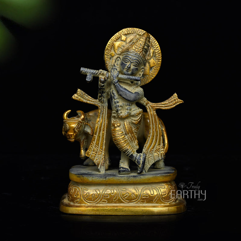 Brass Krishna Idol