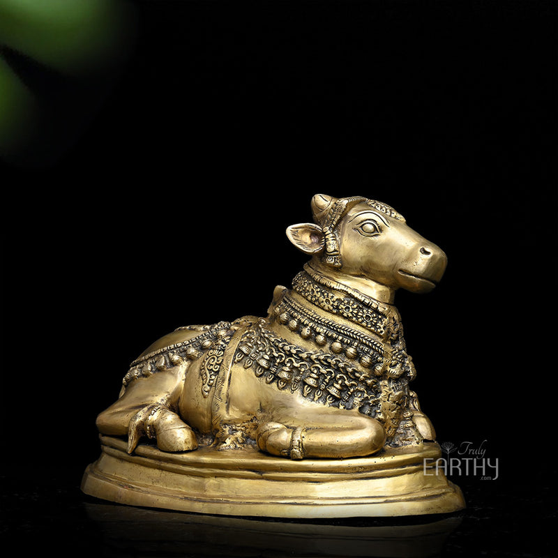 Brass Nandi Sculpture
