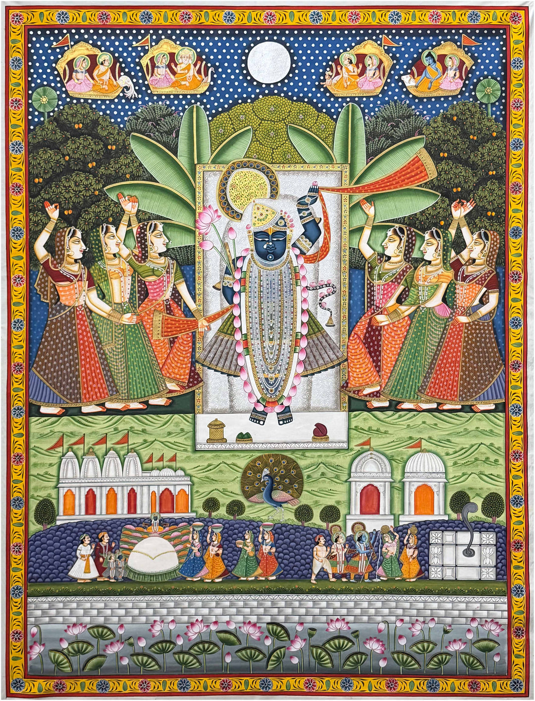 Exclusive Sharad Purnima Pichwai Painting