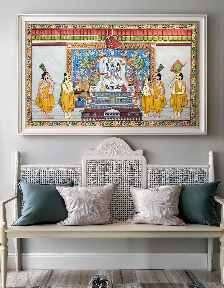 Fine Pichwai Painting (Unframed / 147.3 x 86.3 cm)