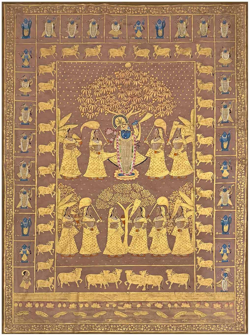 Golden Pichwai Painting for Sale