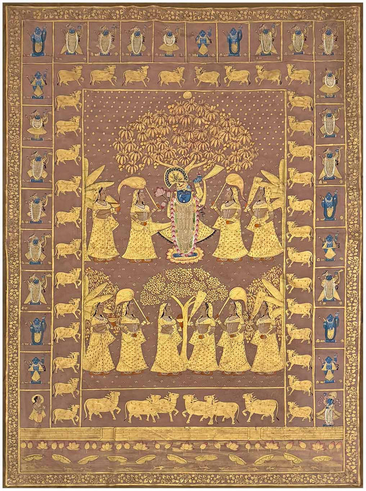 Golden Pichwai Painting for Sale
