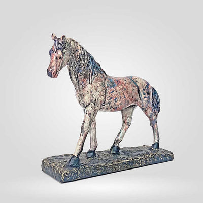 Vibrant Horse Figurine