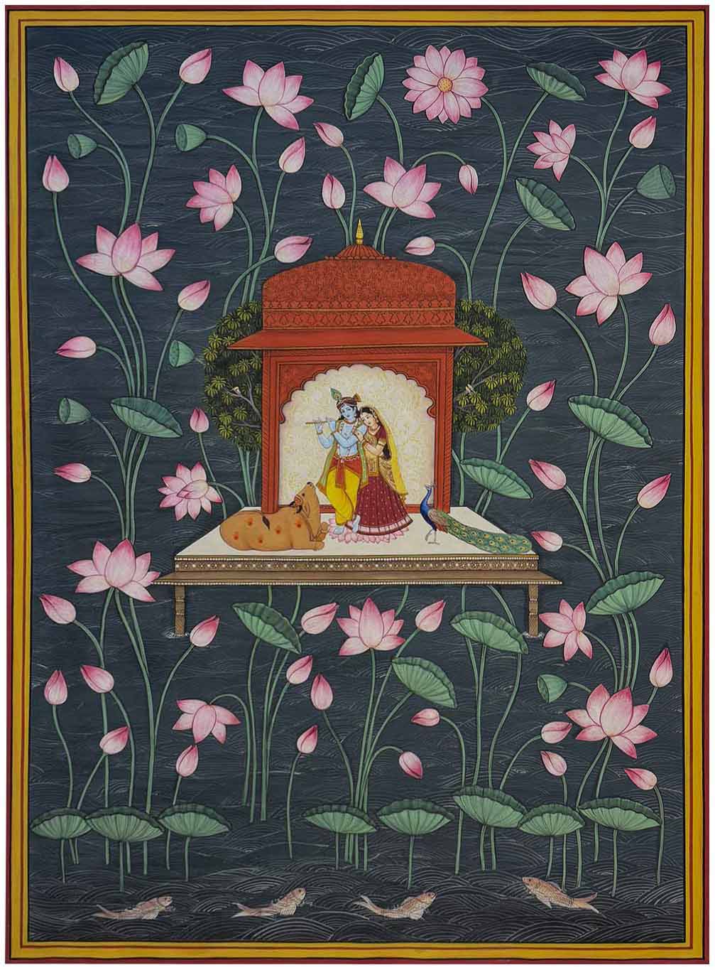 Kamal Talai - Radha Krishna Pichwai Painting