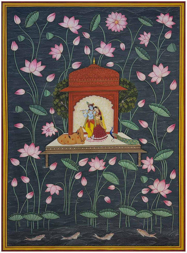 Kamal Talai - Radha Krishna Pichwai Painting