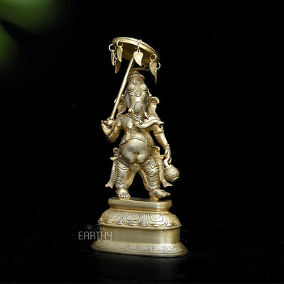 Lord Ganesha Idol with Umbrella Idol for Sale