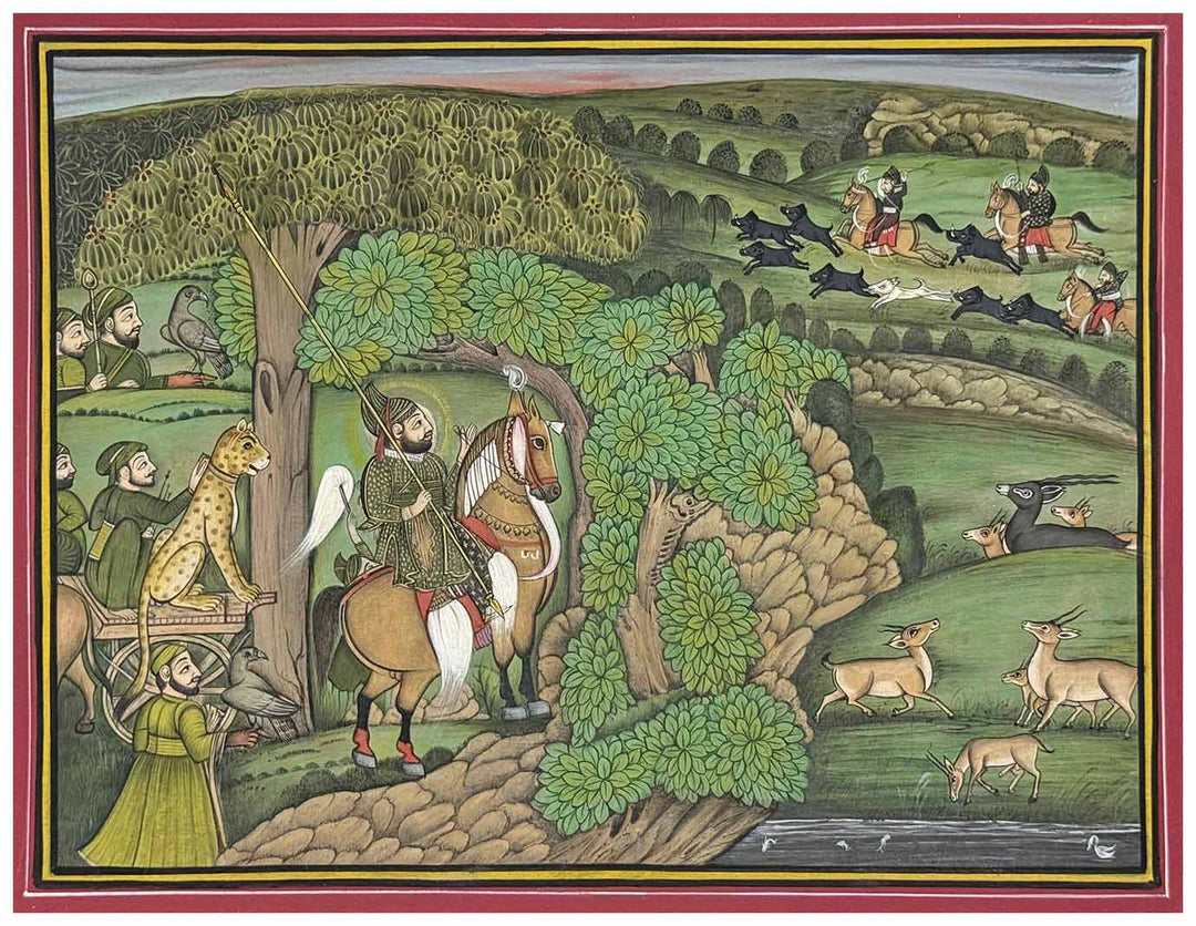 Maharana Bhim Singh Hunting Painting