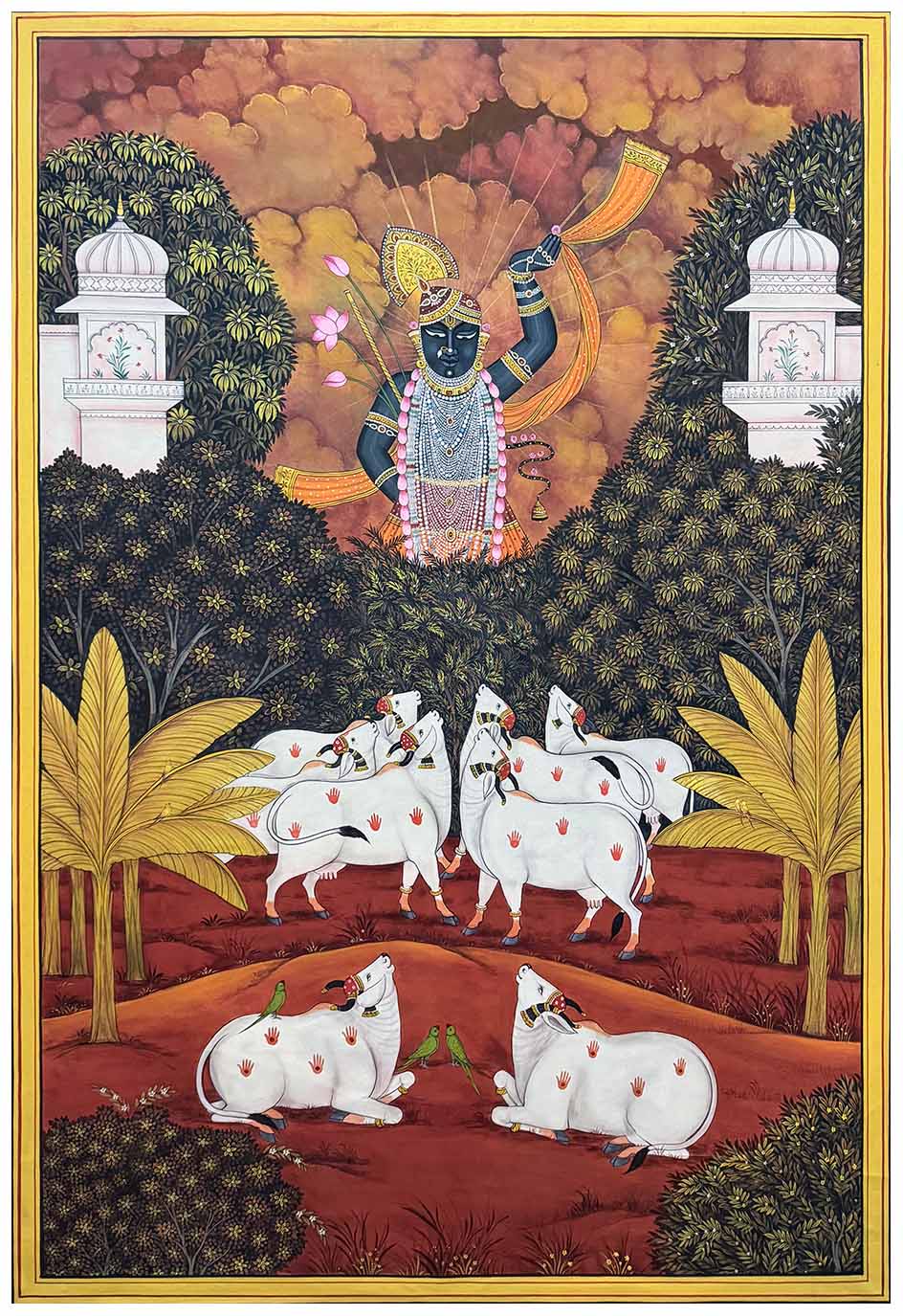 Modern gopasthmi pichwai painting