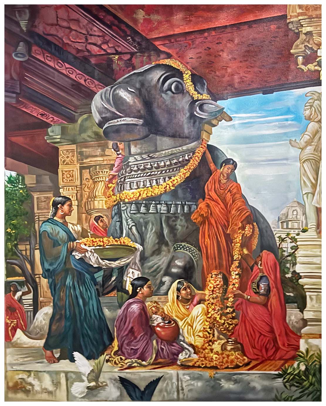 Nandi Canvas Painting