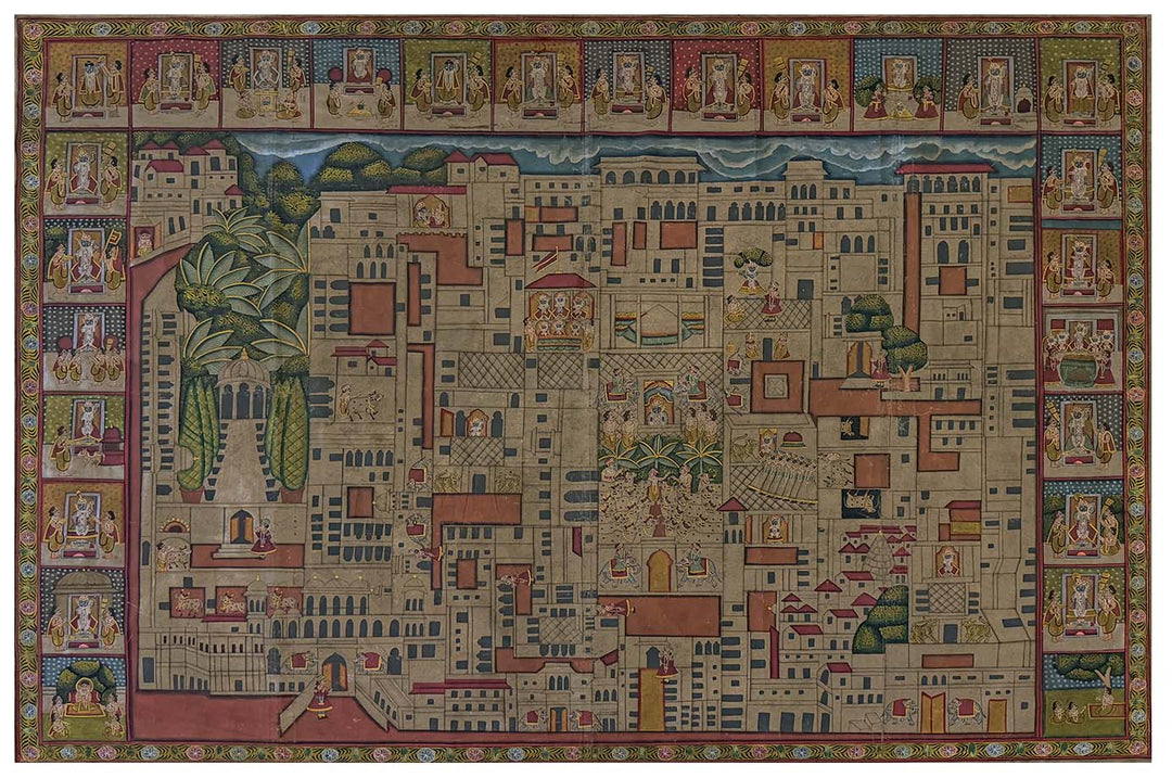 Nathdwara Ki Haveli Map Pichwai Painting