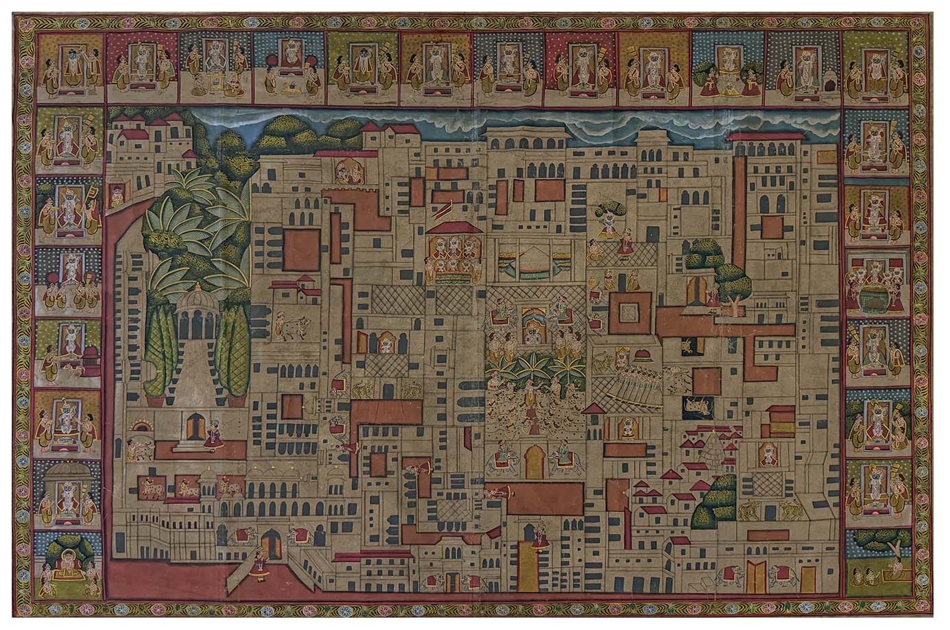 Nathdwara Ki Haveli Map Pichwai Painting