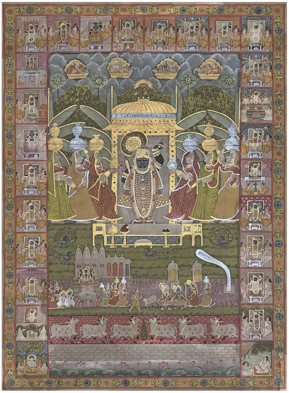 Original antique pichwai painting for sale