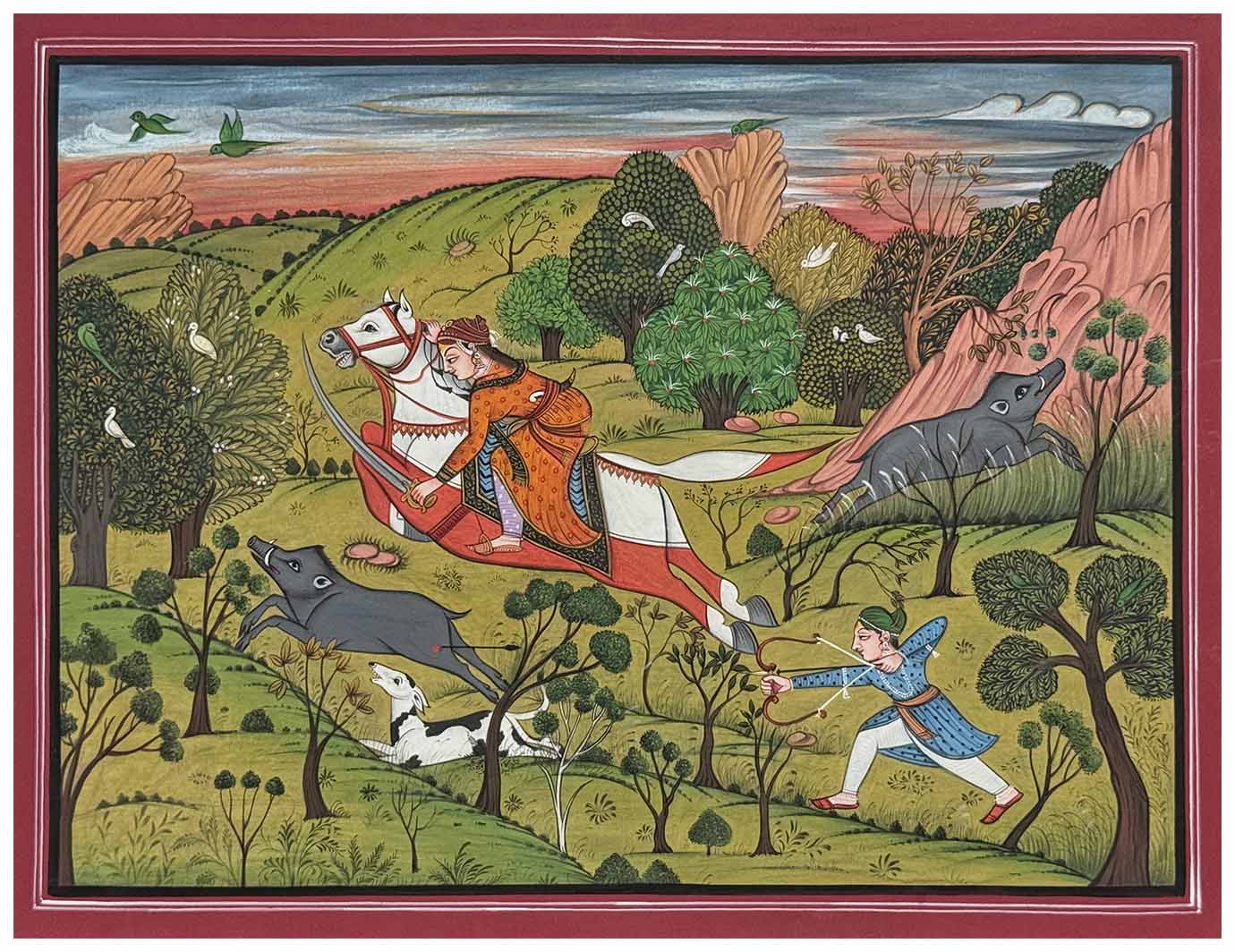 Bruj Queen Bruj Kunwer Of Kotah - Handmade Miniature Painting – Truly Earthy