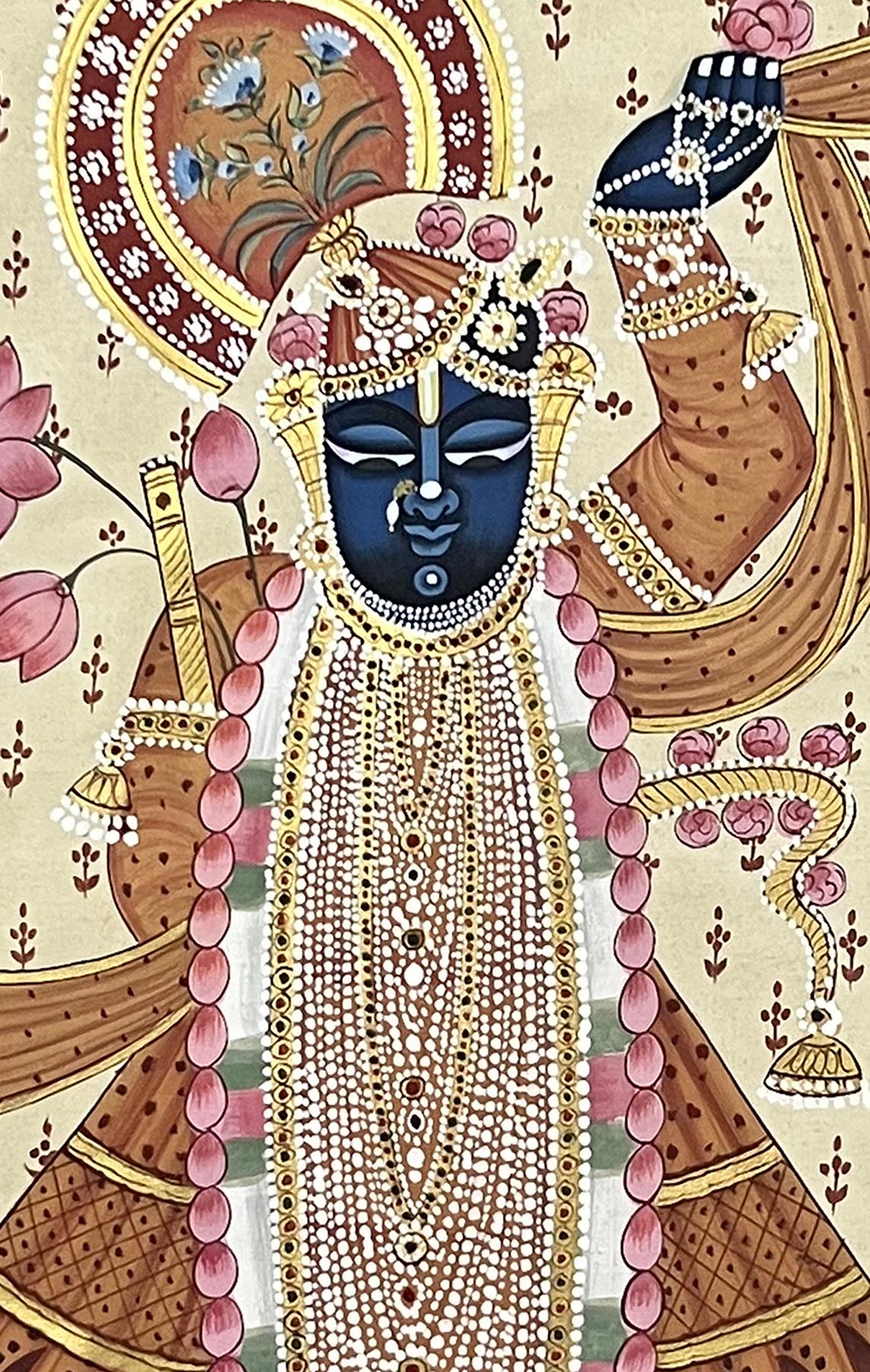 shrinathji painting closeup