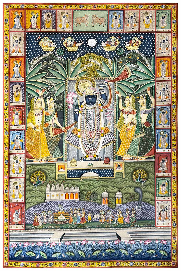 Sharad Purnima Pichwai Painting