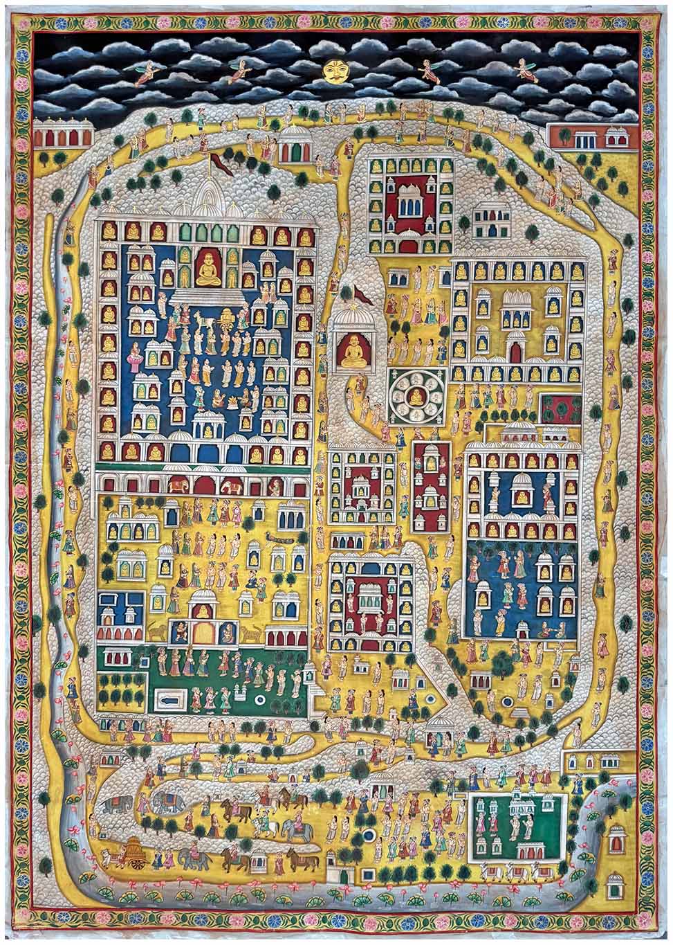 Shatrujaya Pichwai Painting