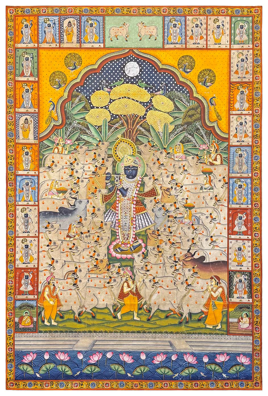 antique gopasthmi pichwai painting