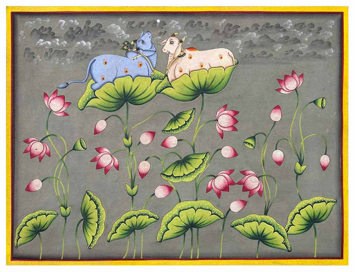 cows pichwai painting