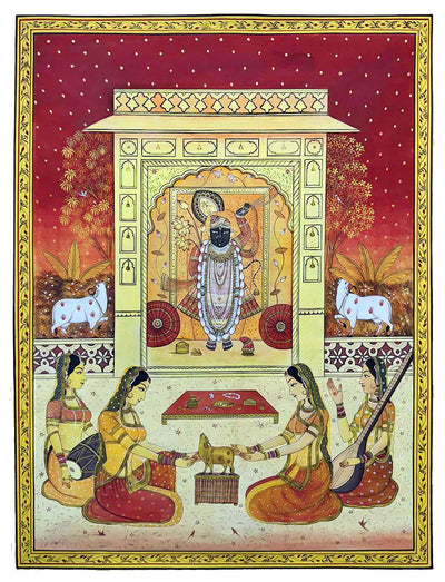 antique pichwai painting