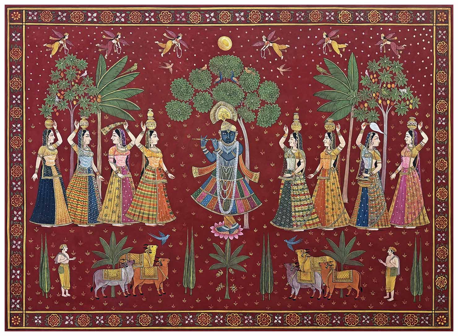sahrad purnima deccan pichwai painting