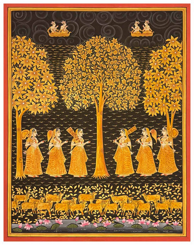 Pichwai Tree Painting