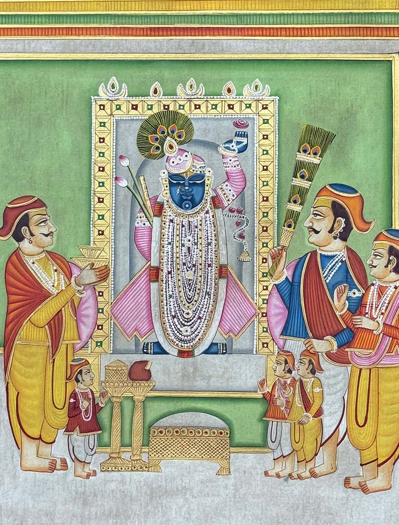 shrintahji painting, closeup