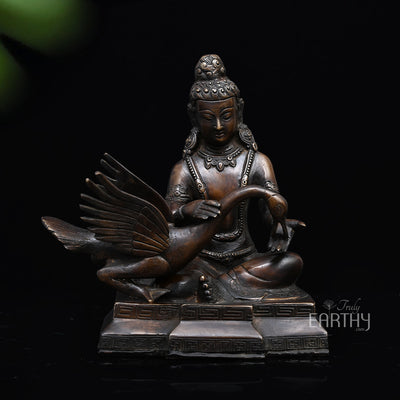 brass buddha sculpture