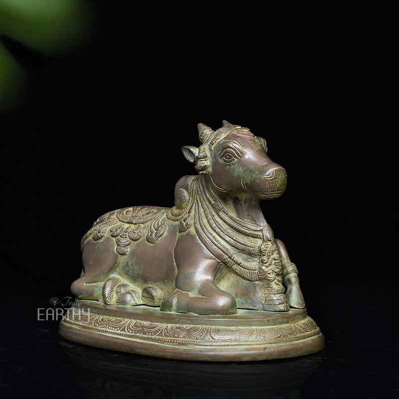 brass nandi idol